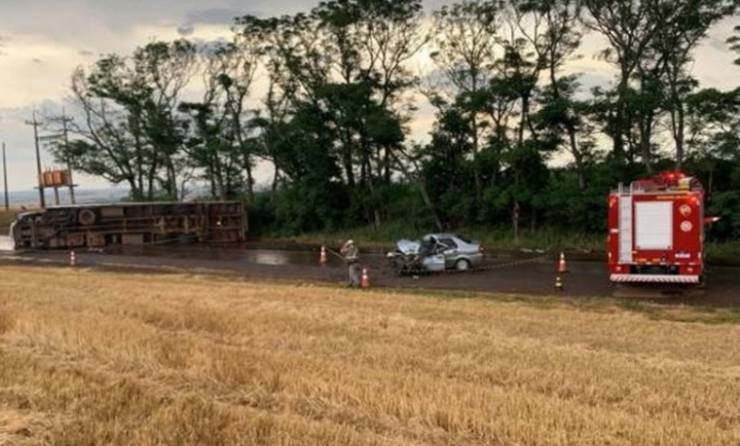 Homem morre em colisão na ERS-223, em Tapera